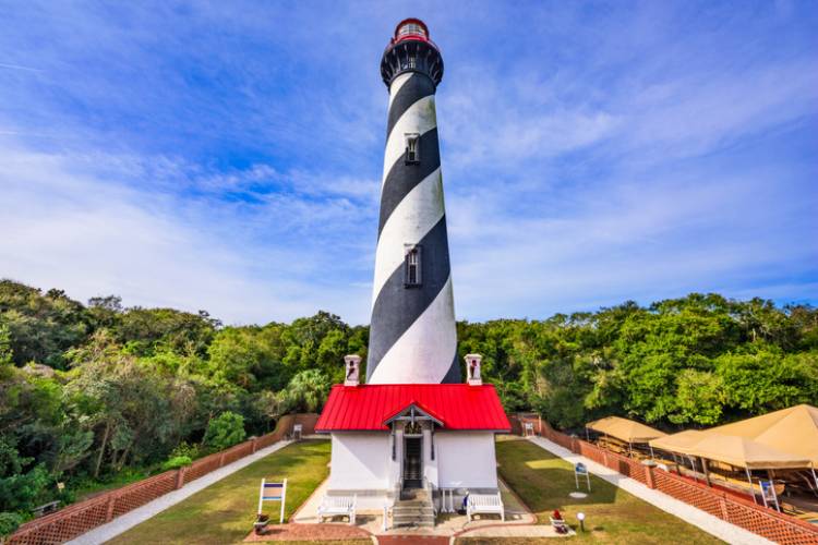 A view of the St. Augustine lighthouse