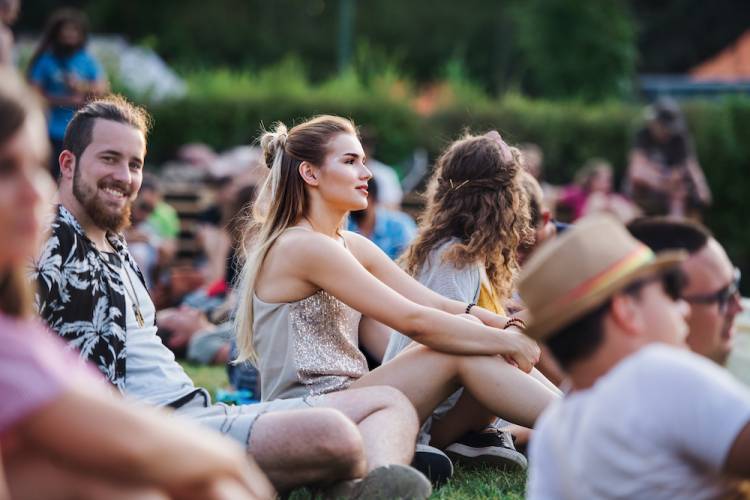 audience at music festival