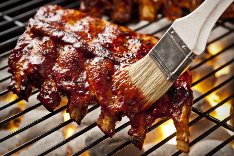 A plate of ribs A plate of ribs