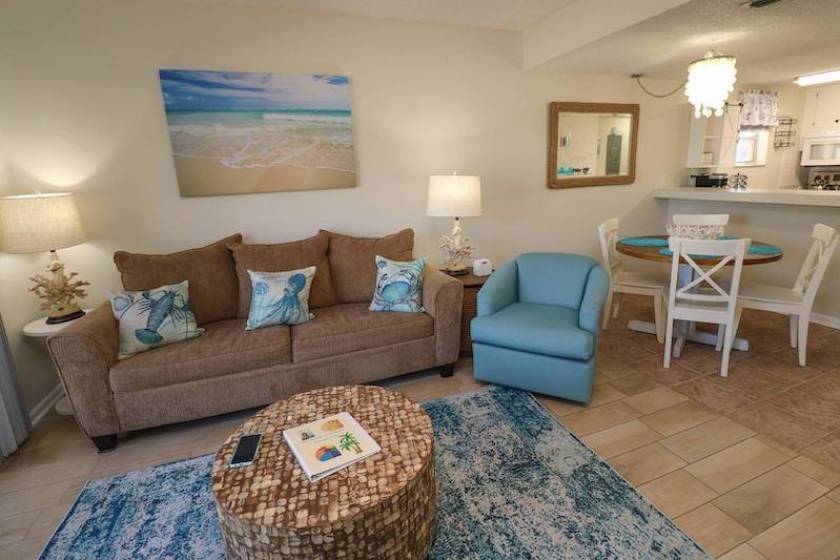 A living room of a St. Augustine vacation rental